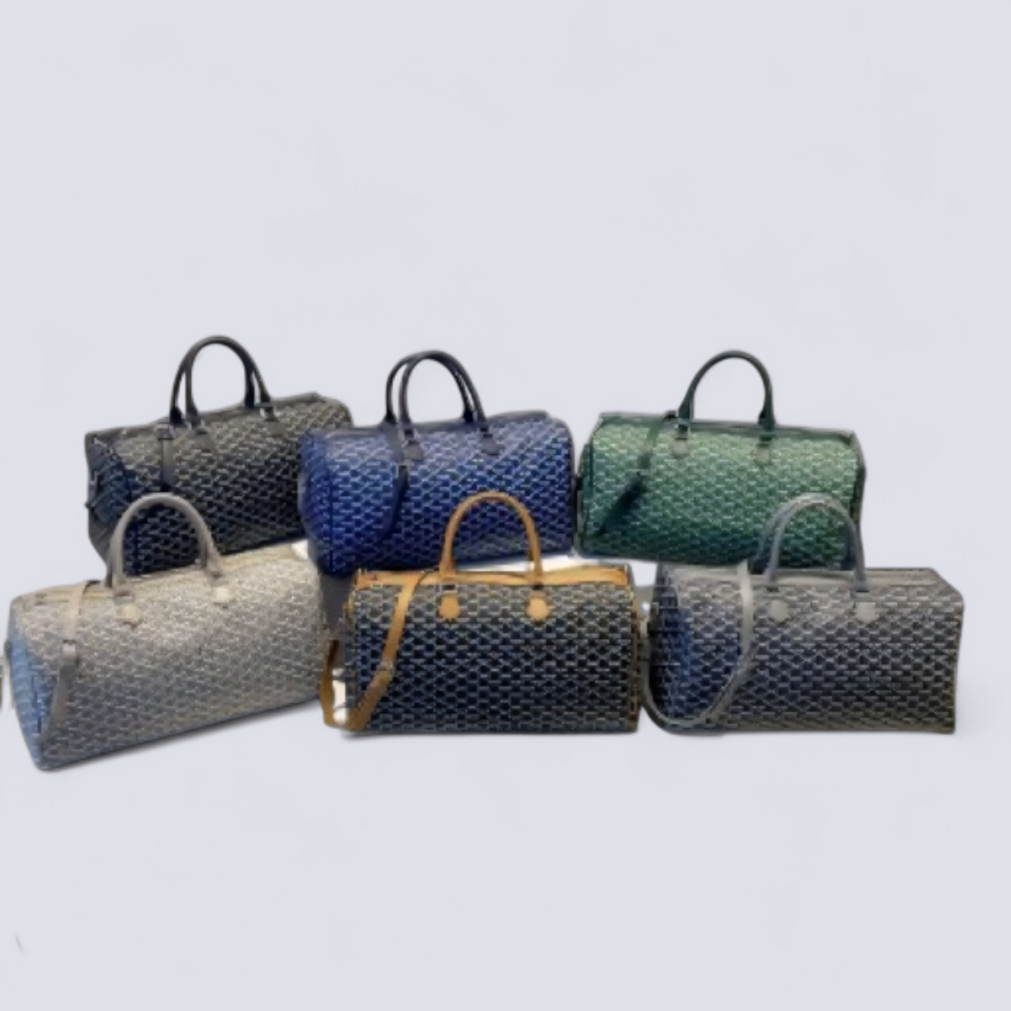 Goyard Inspired Duffle Bag