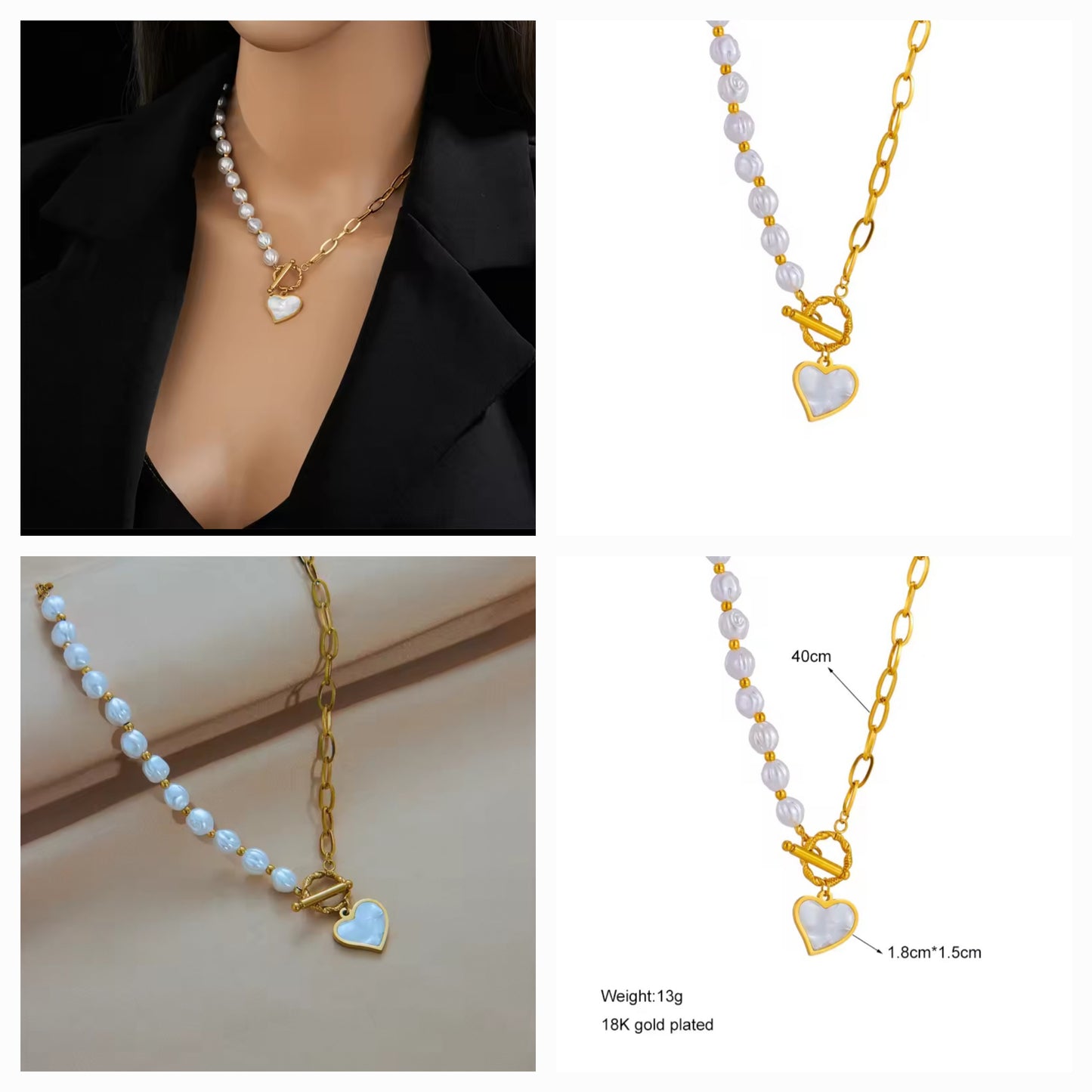 Stackable necklace set