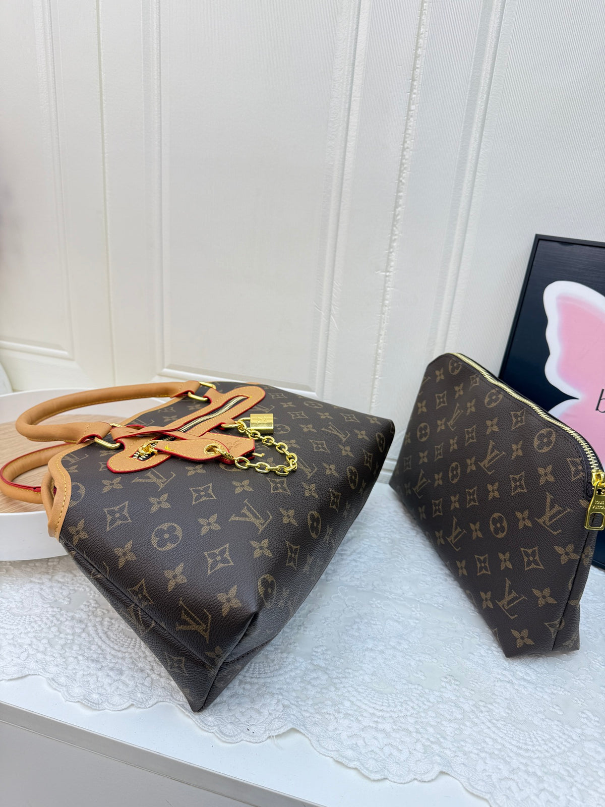 LV inspired Handbag