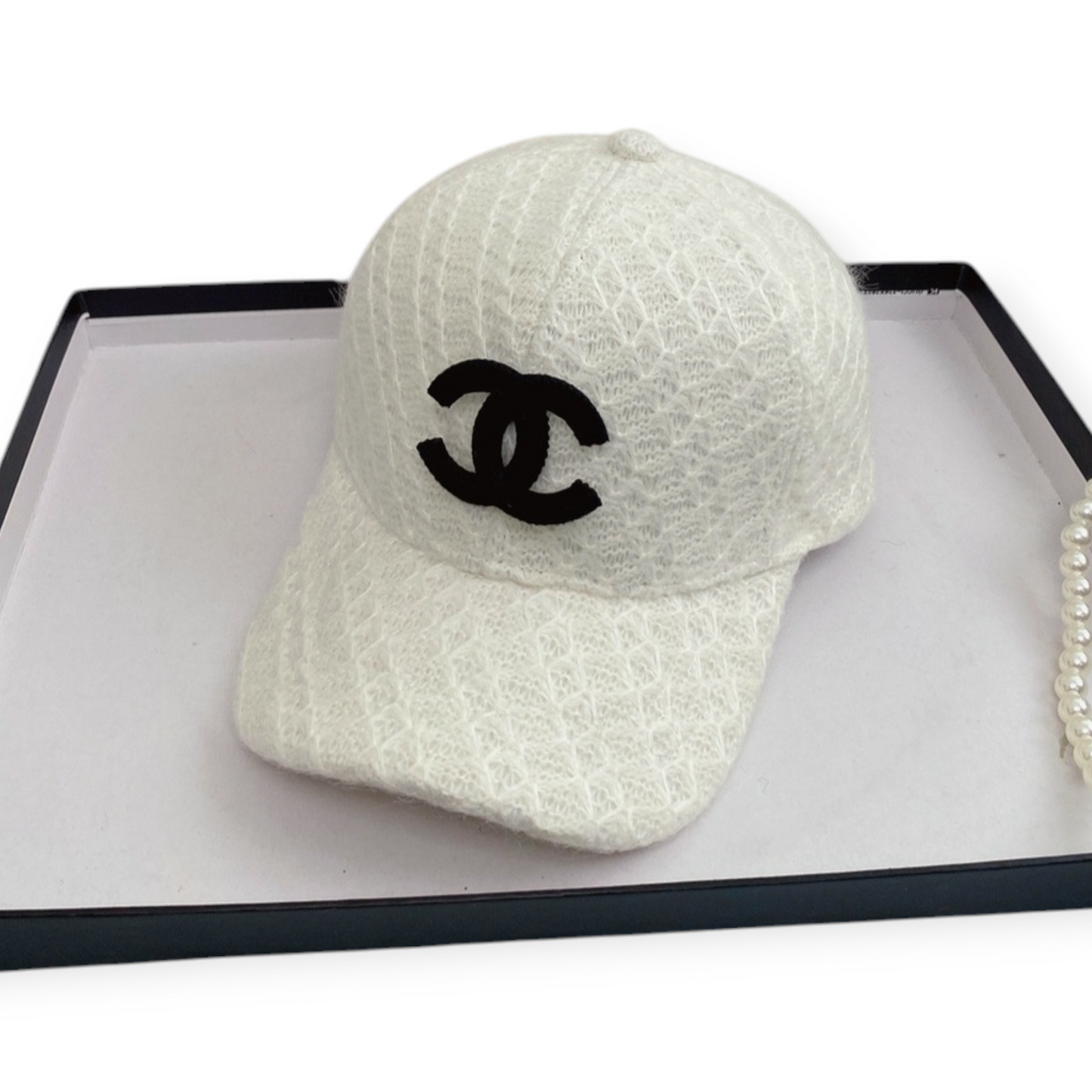 Chanel inspired baseball cap