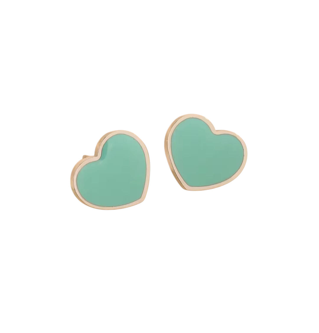 TIFFANY CO INSPIRED STAINLESS STEEL EARRINGS