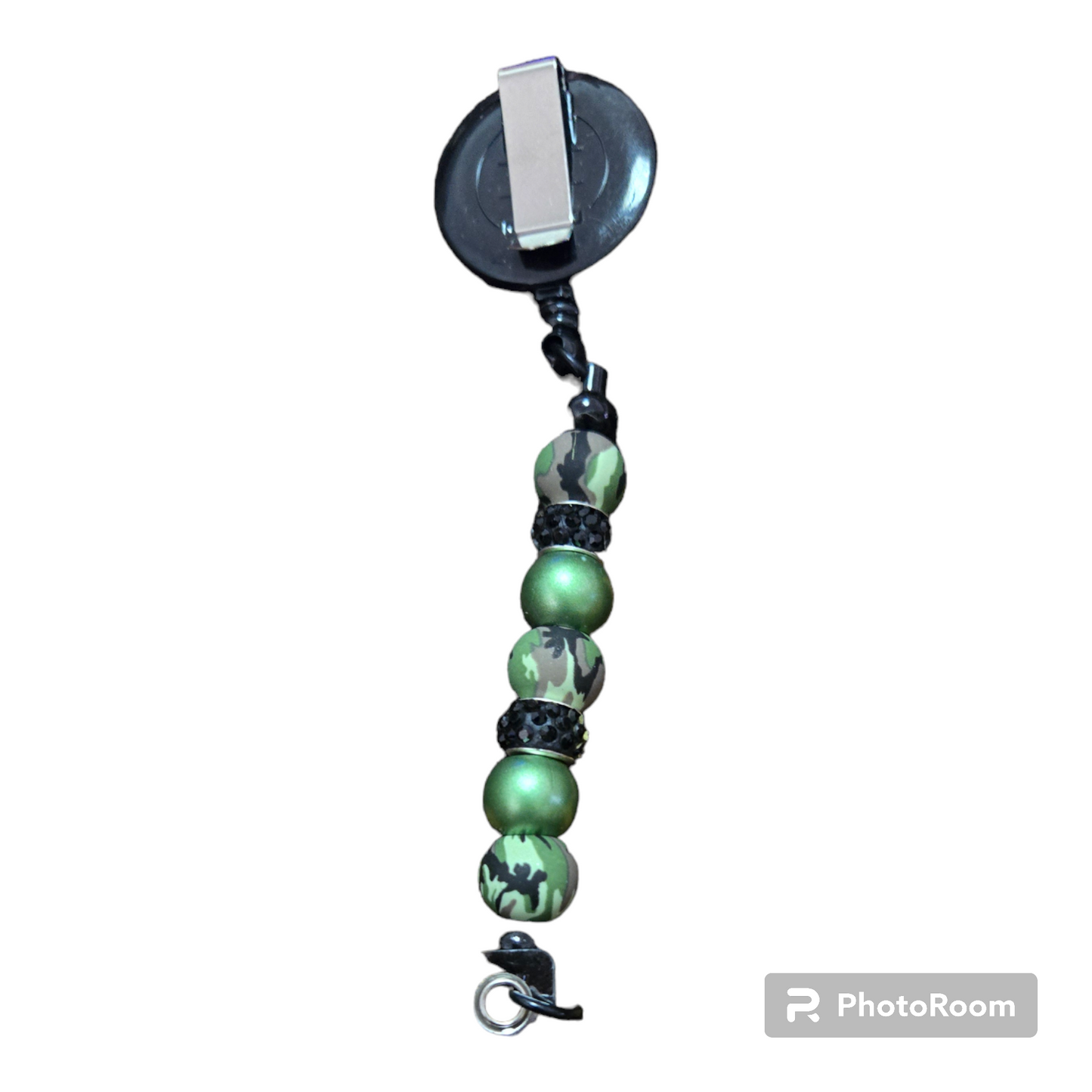 Custom Beaded Bar ID Badge Reel