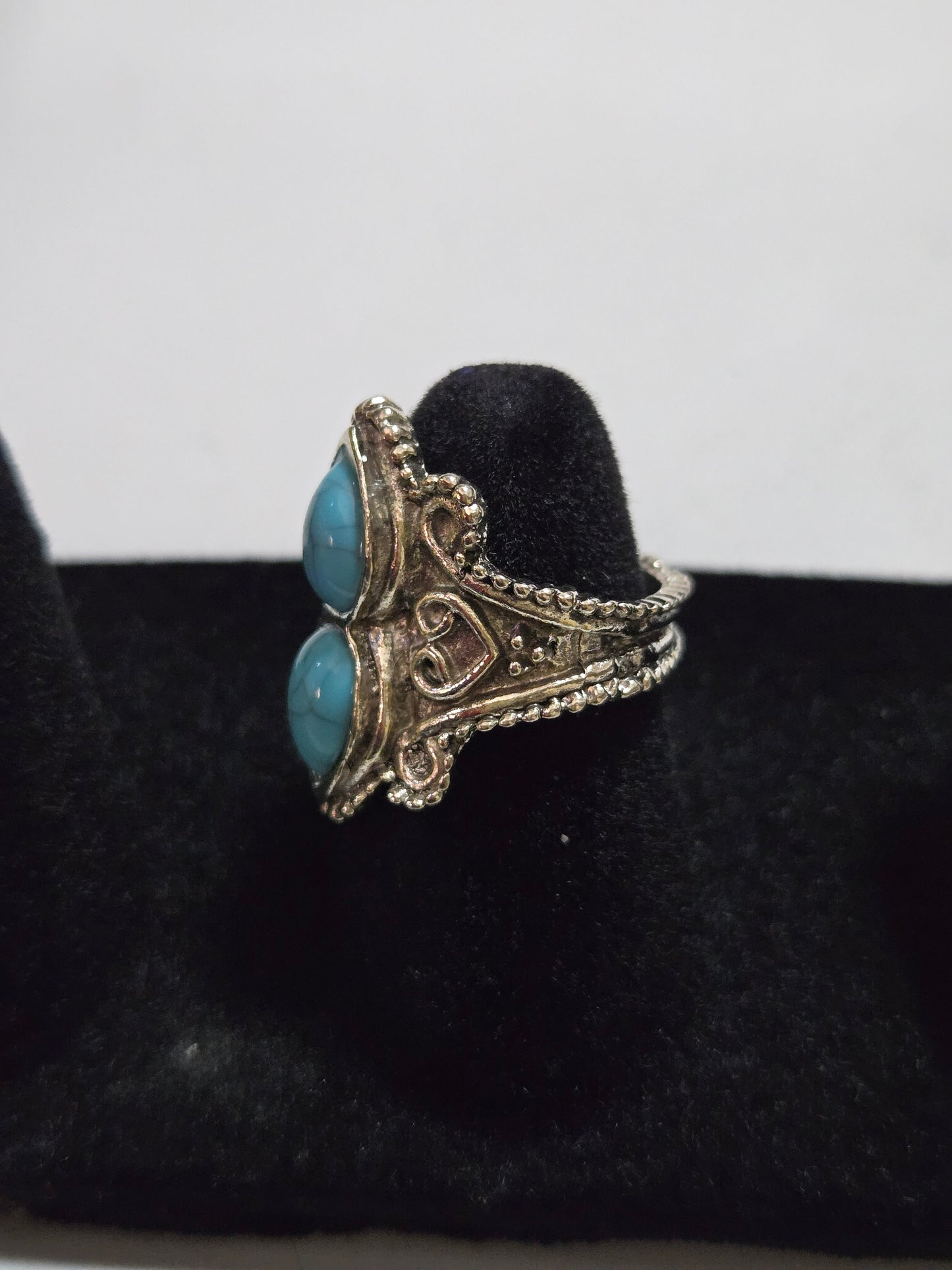Boho Vintage inspire Turquoise Rings