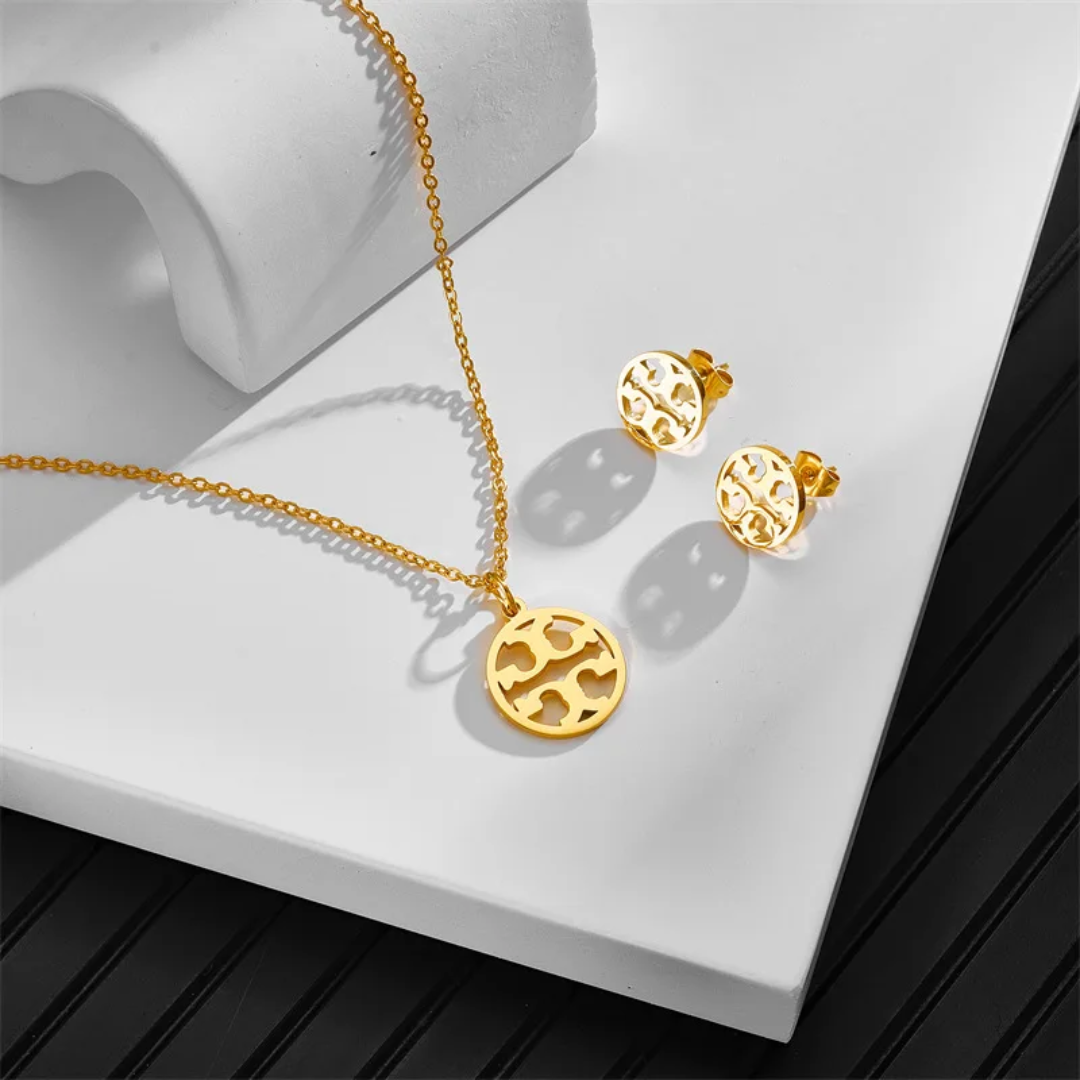 Tory Burch inspired Necklace and earrings