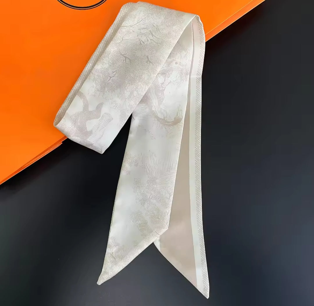 Christian Dior Inspired Twill Ribbon Scarves