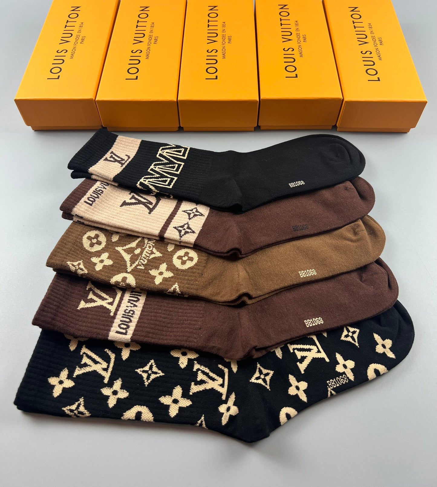 LV inspired Socks