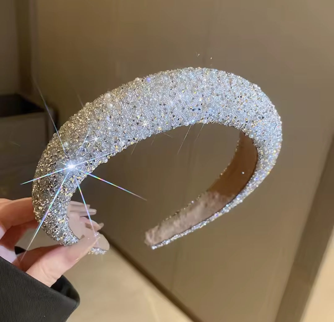 Glamour beaded and crystal headband