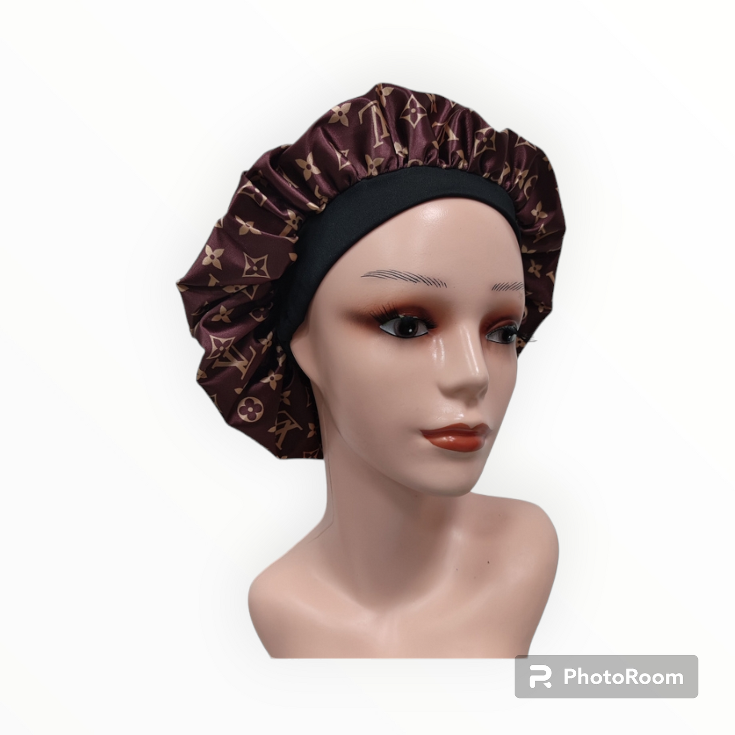 Lv inspired robe and Bonnet set