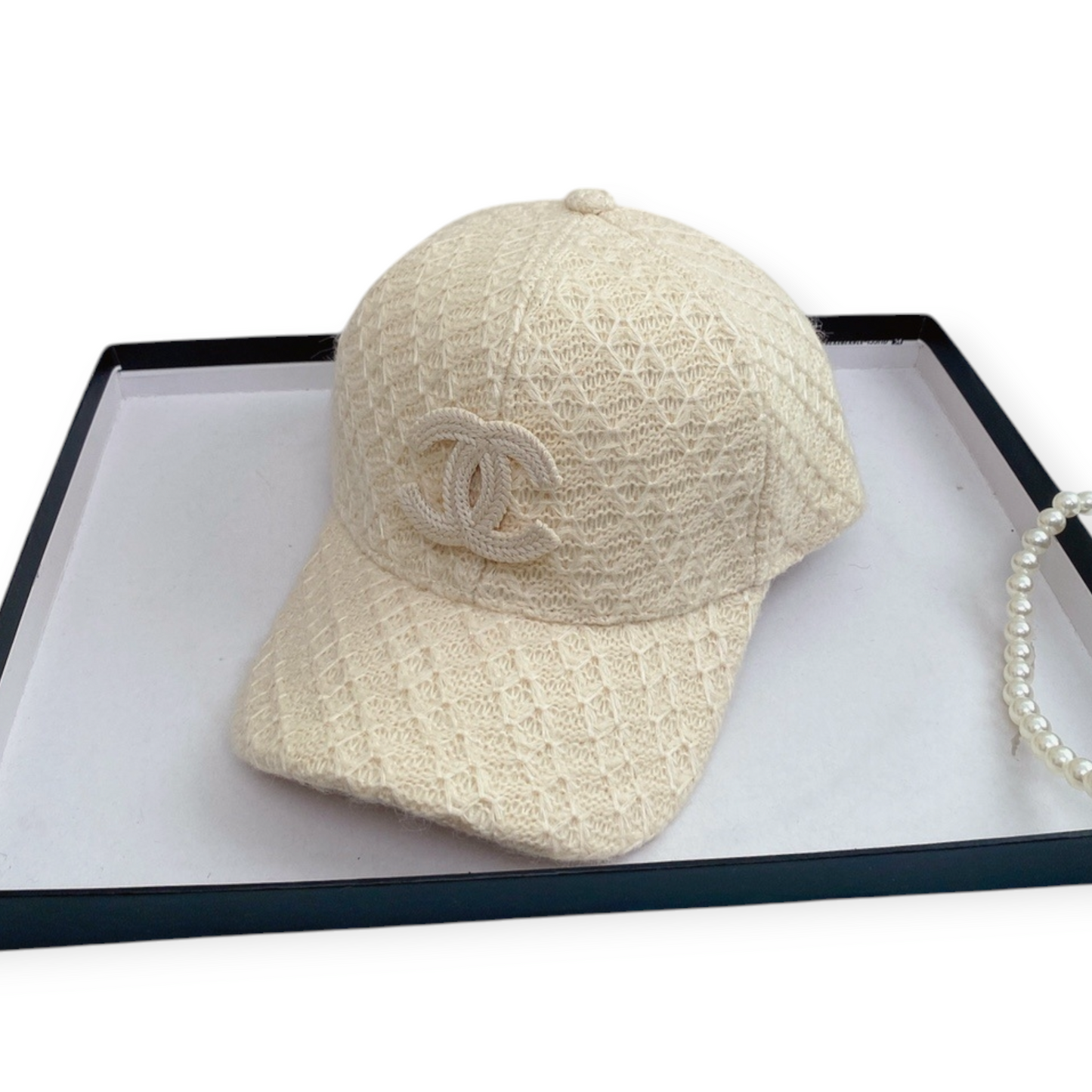 Chanel inspired baseball cap