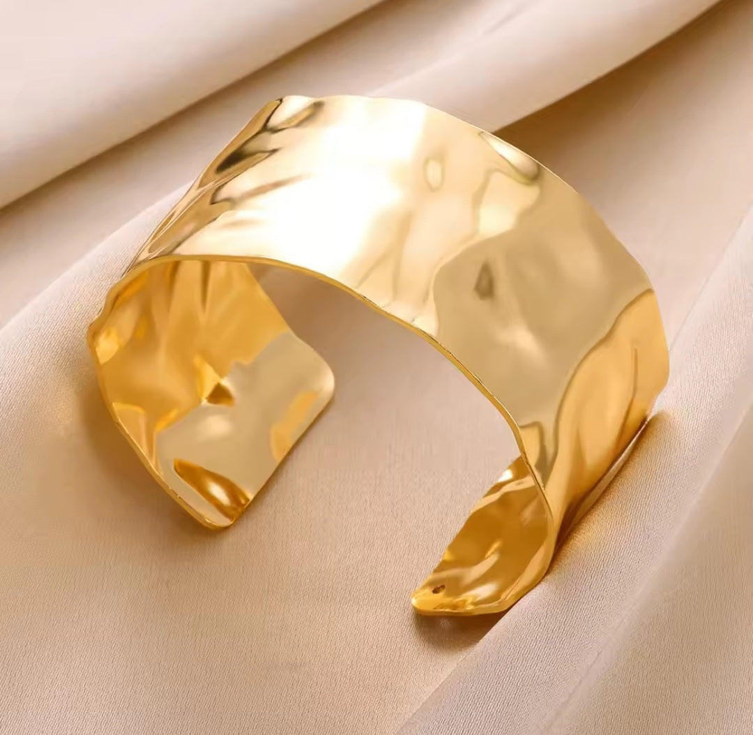 Stainless Steel Crush Cuff Bracelets