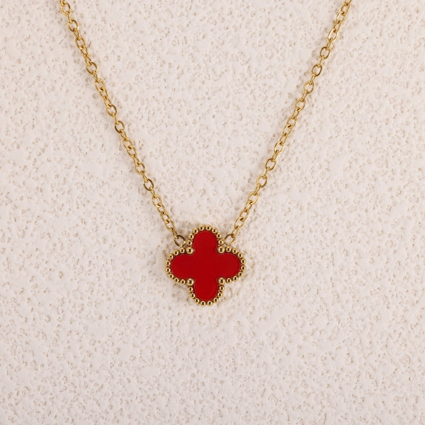 Van cleef inspired Clover 13mm Gold Necklace