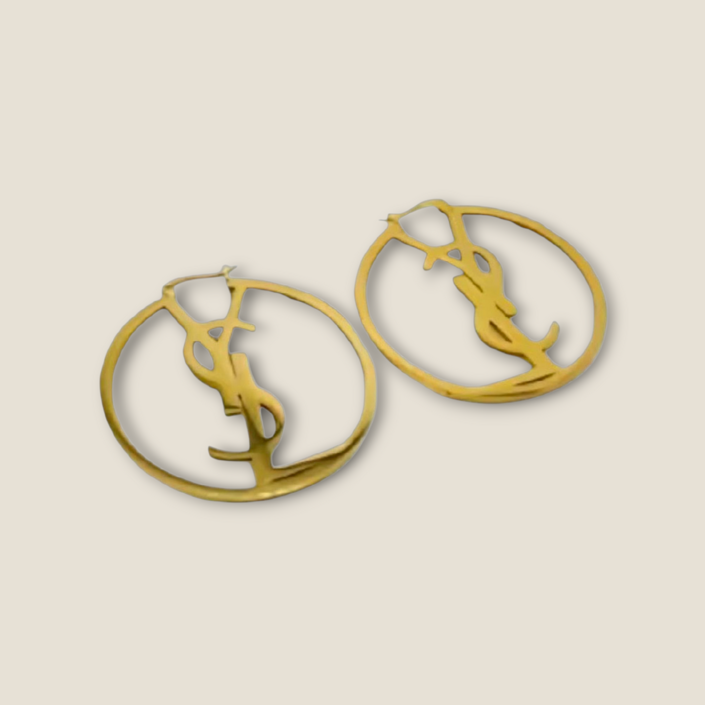 YSL inspired Hoop Earrings