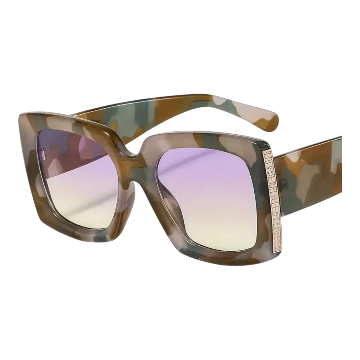 Camouflage Square Sunglasses