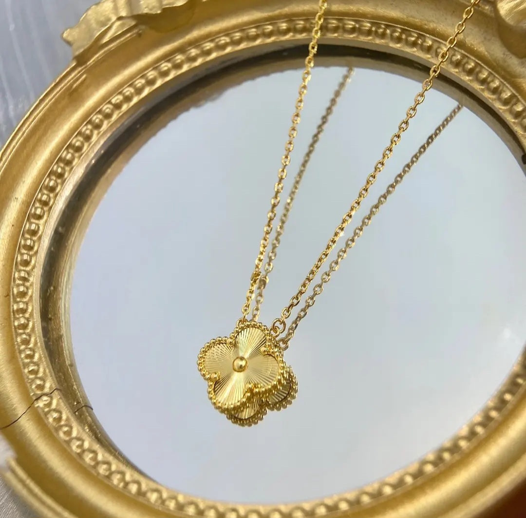 Van Cleef inspired Lazer Gold and Silver Jewelry Collection