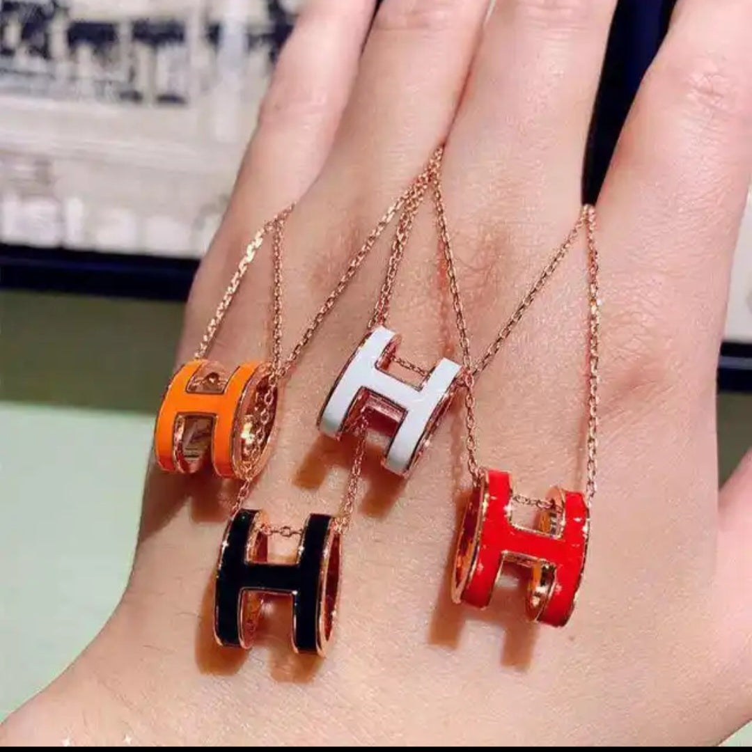 Luxury inspired Hermès necklace