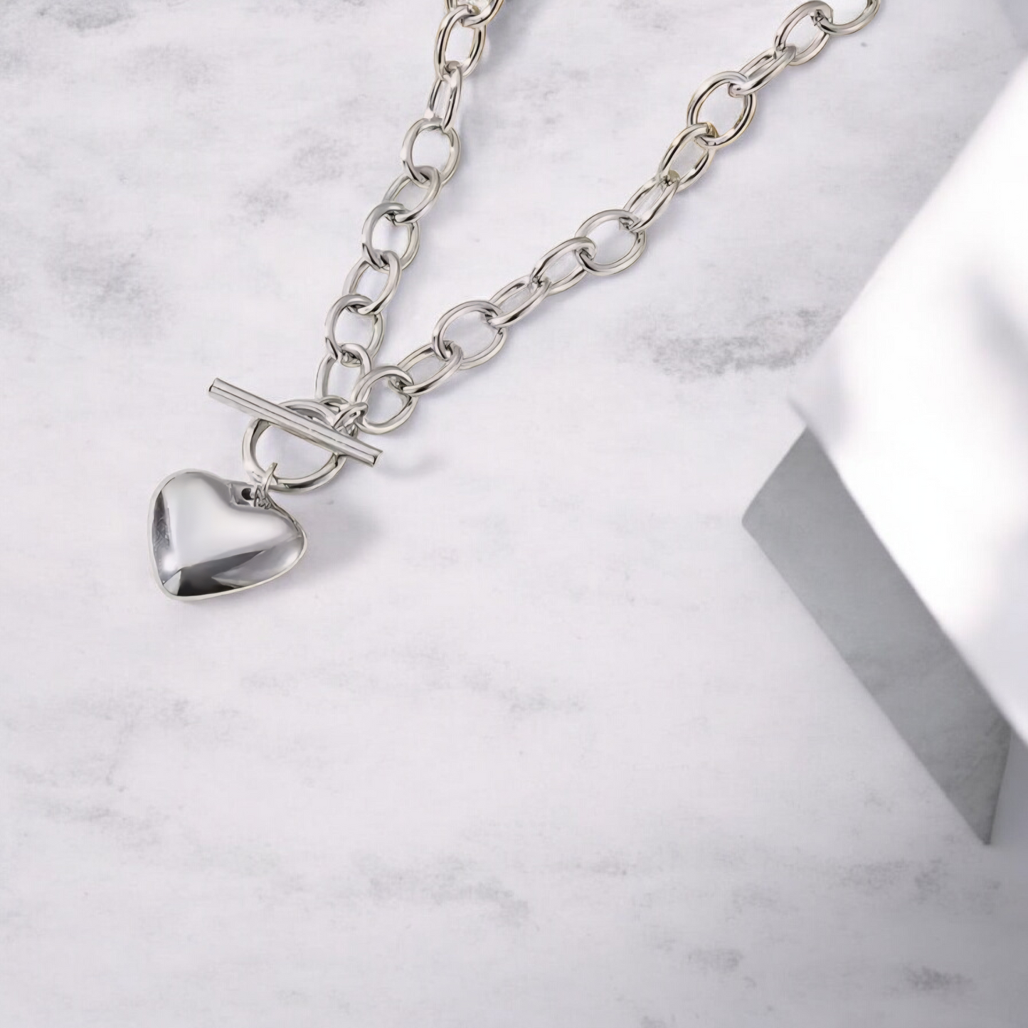 Titanium Stainless Heart Shape Necklace