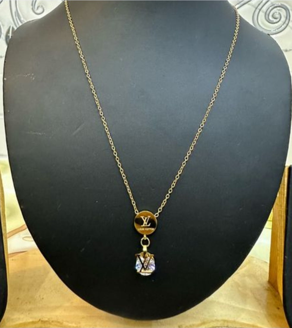 LV Designer Inspired Necklace
