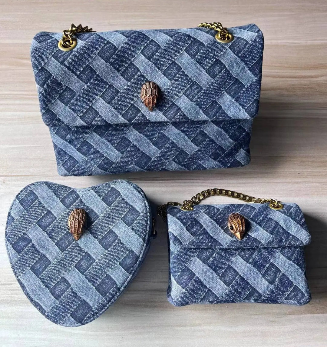 Kurt Geiger denim inspired handbag