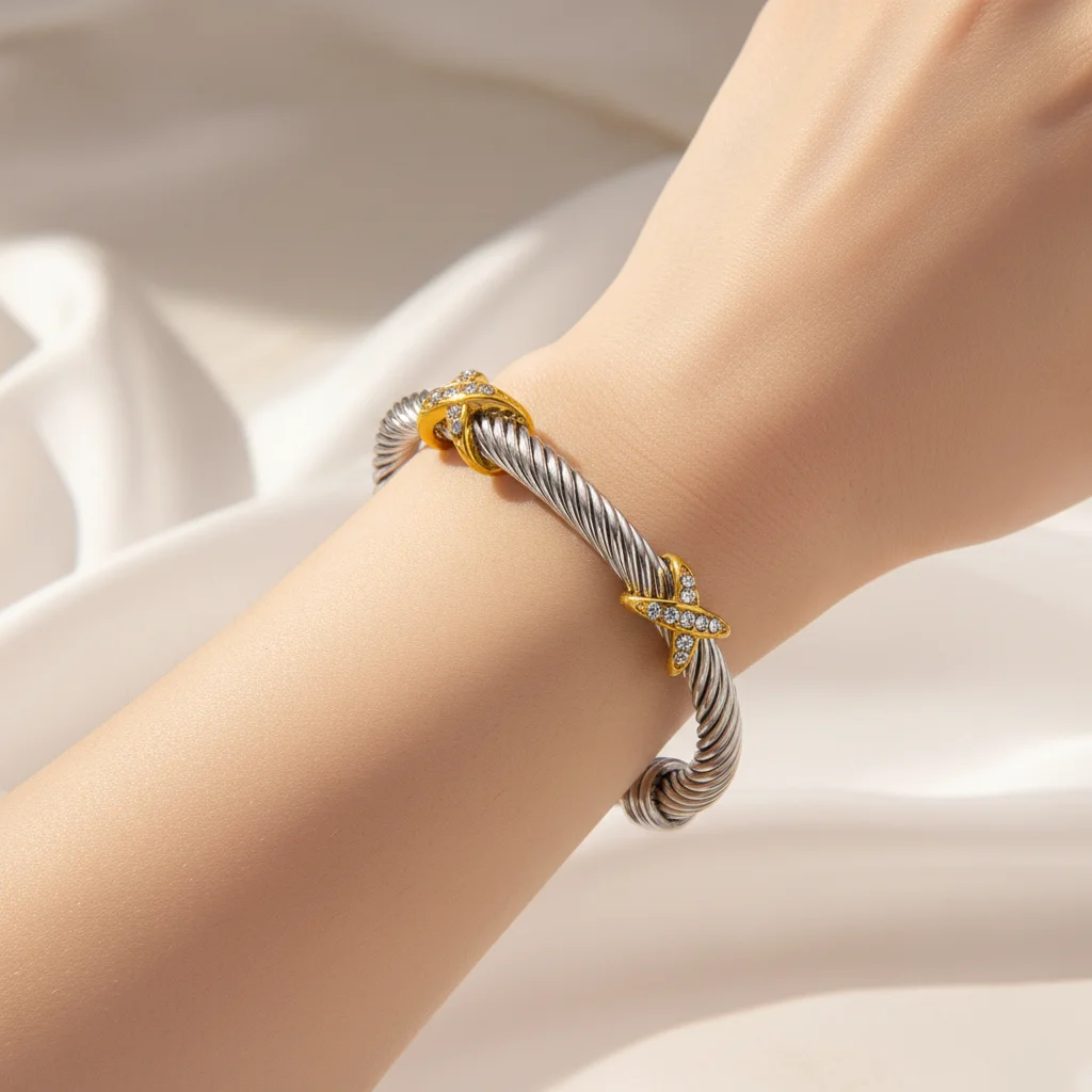 David Yurman inspired bracelet