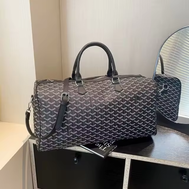 Goyard Inspired Duffle Bag