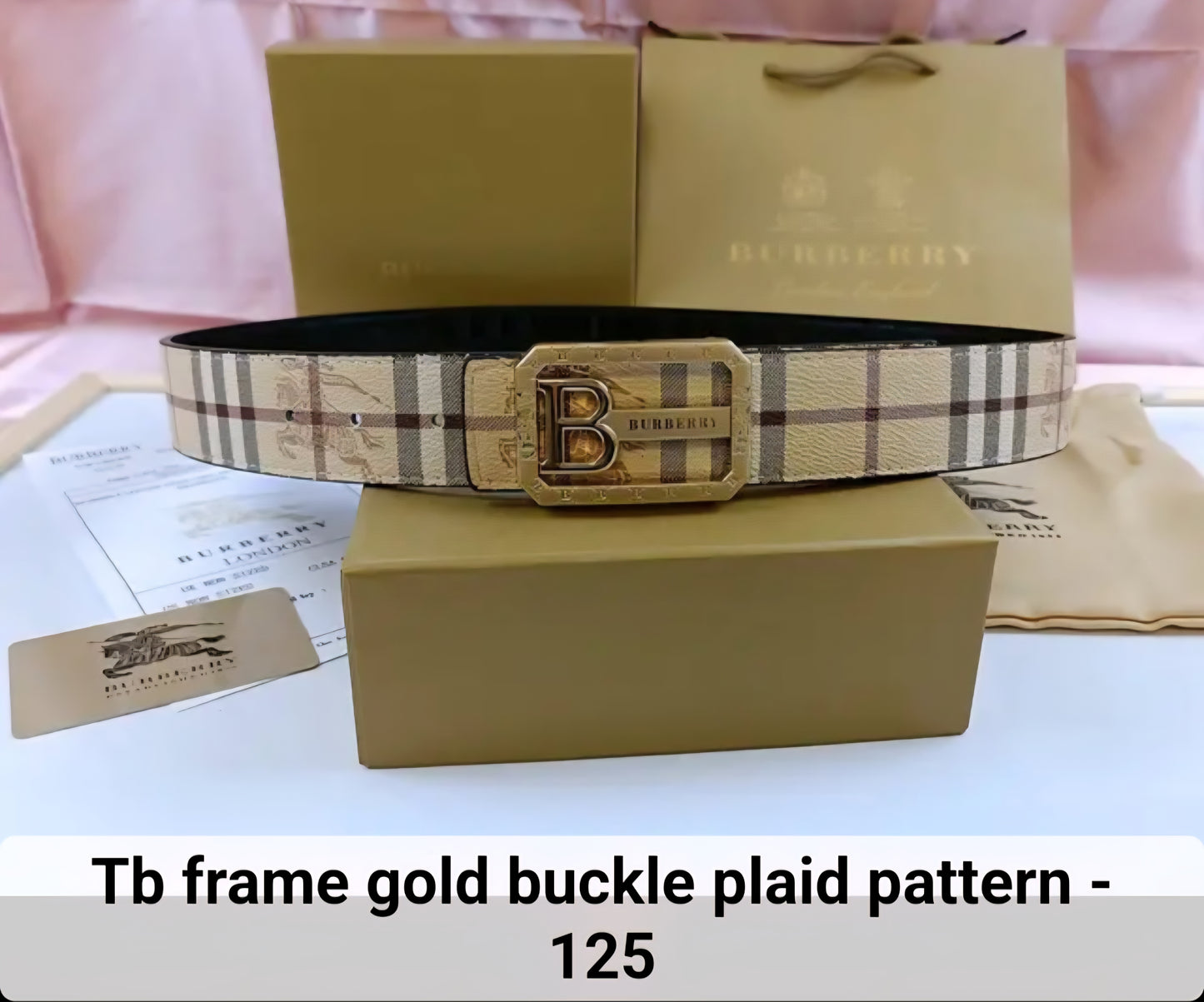 Burberry inspired Belt