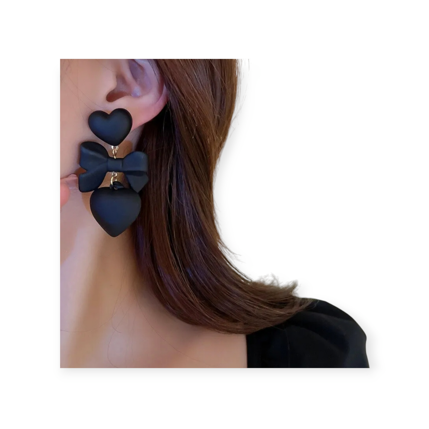 Bowknot Heart Earring