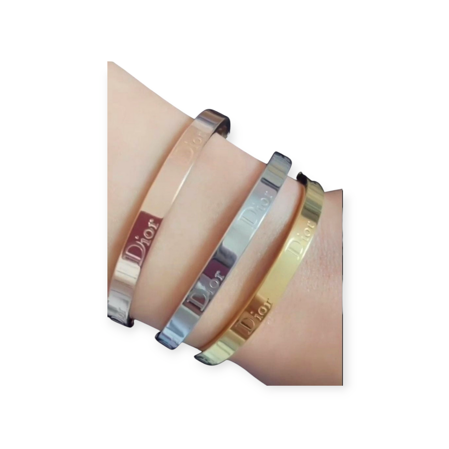 Christian Dior stainless bangles
