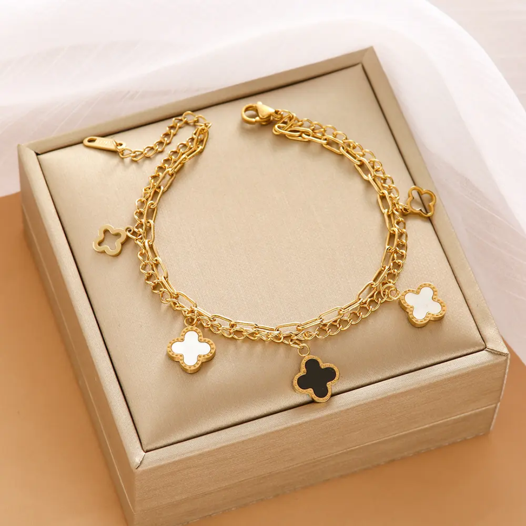 Van Cleef inspired Clover Bracelet