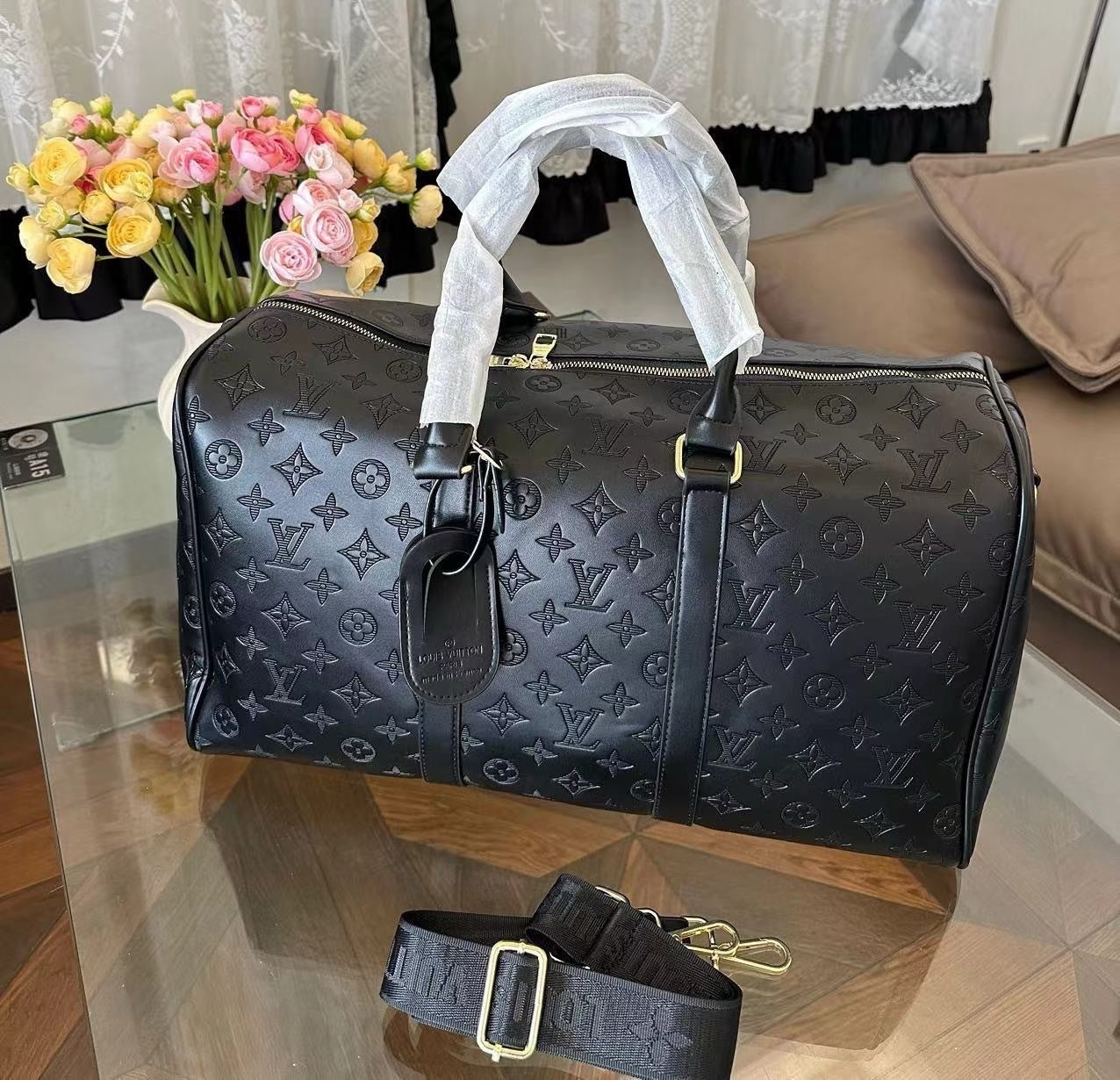 LV inspired Duffle Bag