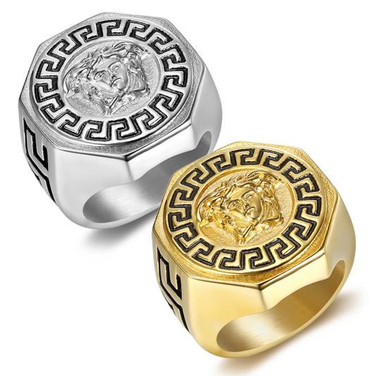 Versace inspired men ring
