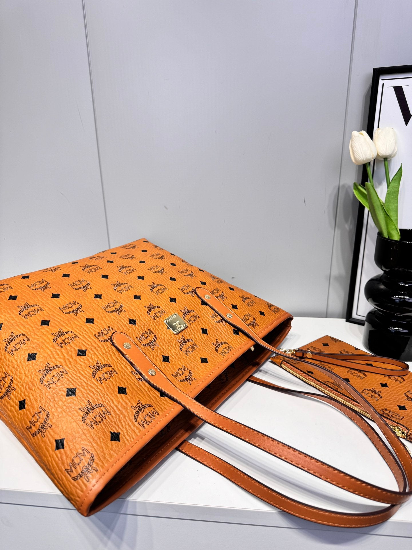 MCM Inspired Tote Bag