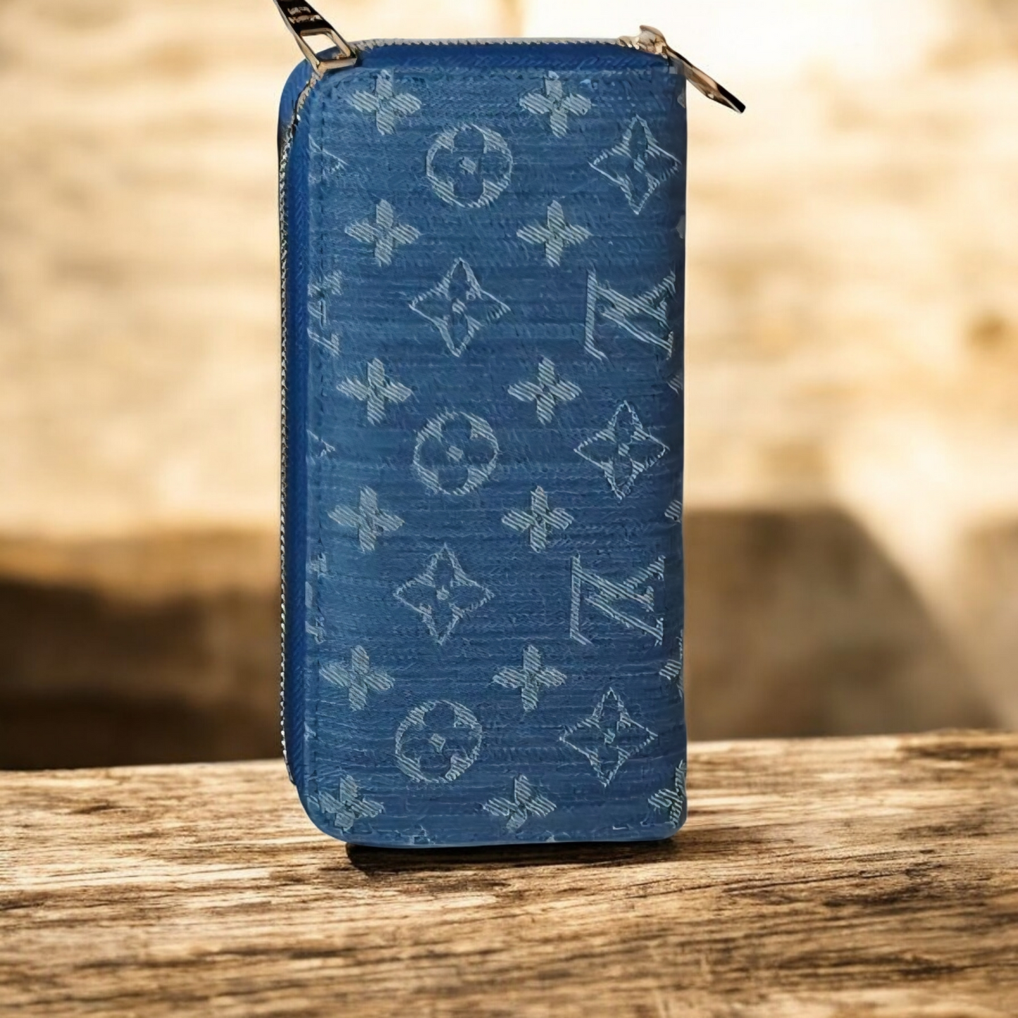 LV inspired Denim Wallet