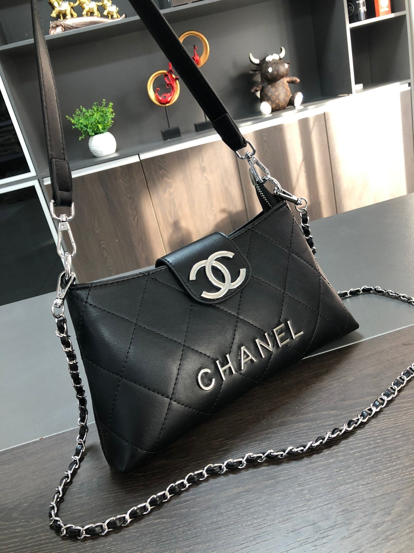 Chanel inspired quilted handbag