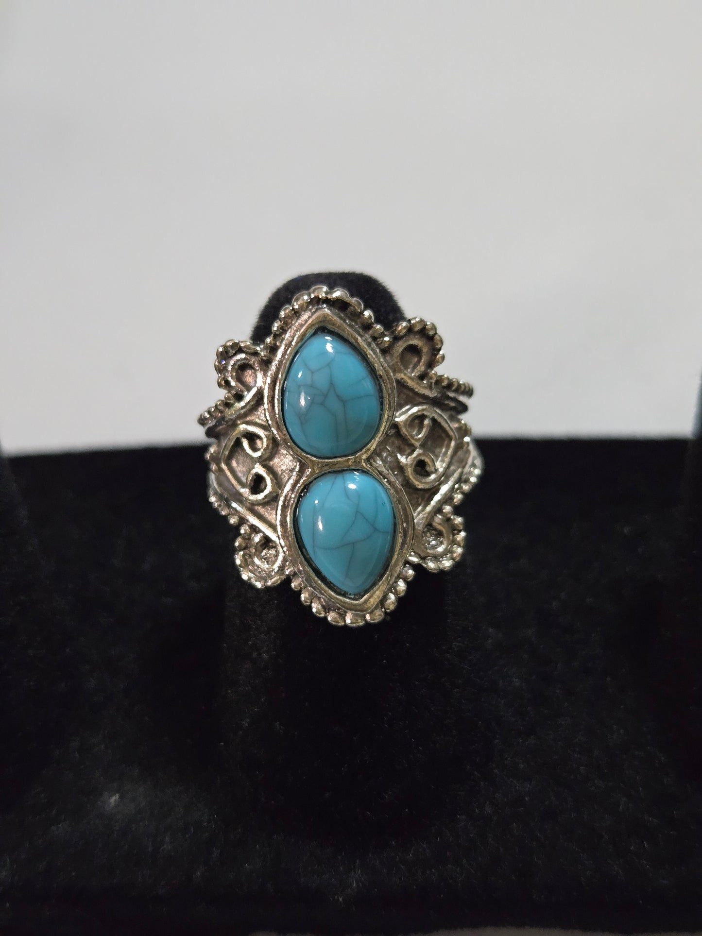 Boho Vintage inspire Turquoise Rings