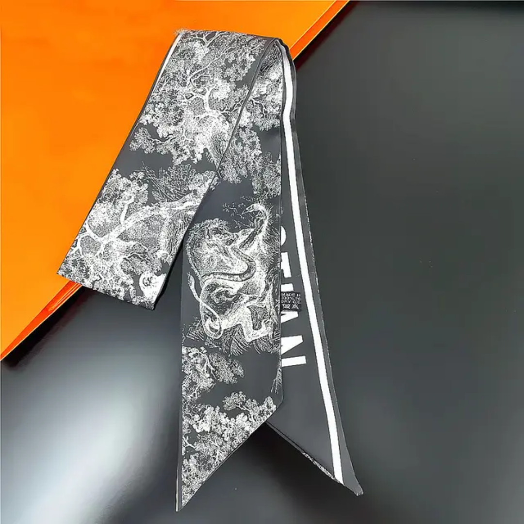 Christian Dior inspired Twill Ribbon Scarves