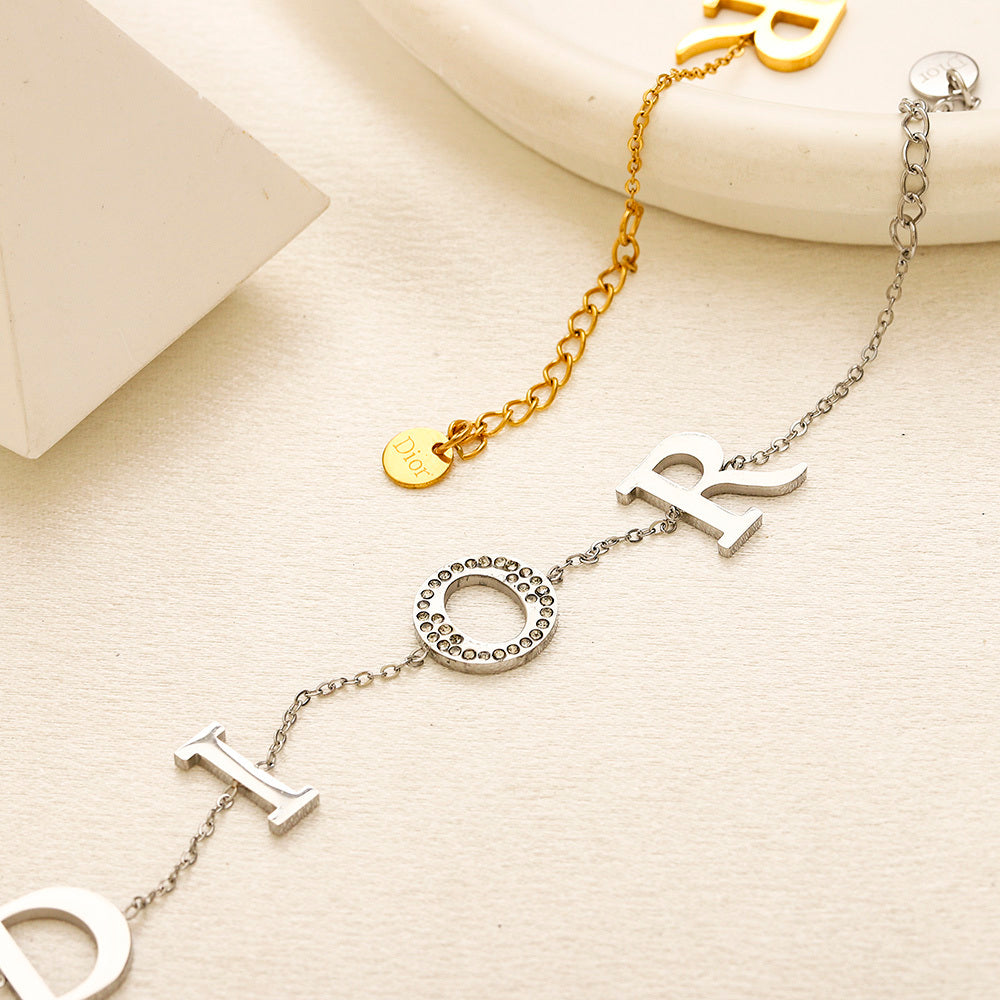 Christian Dior Inspired Necklace and Bracelet