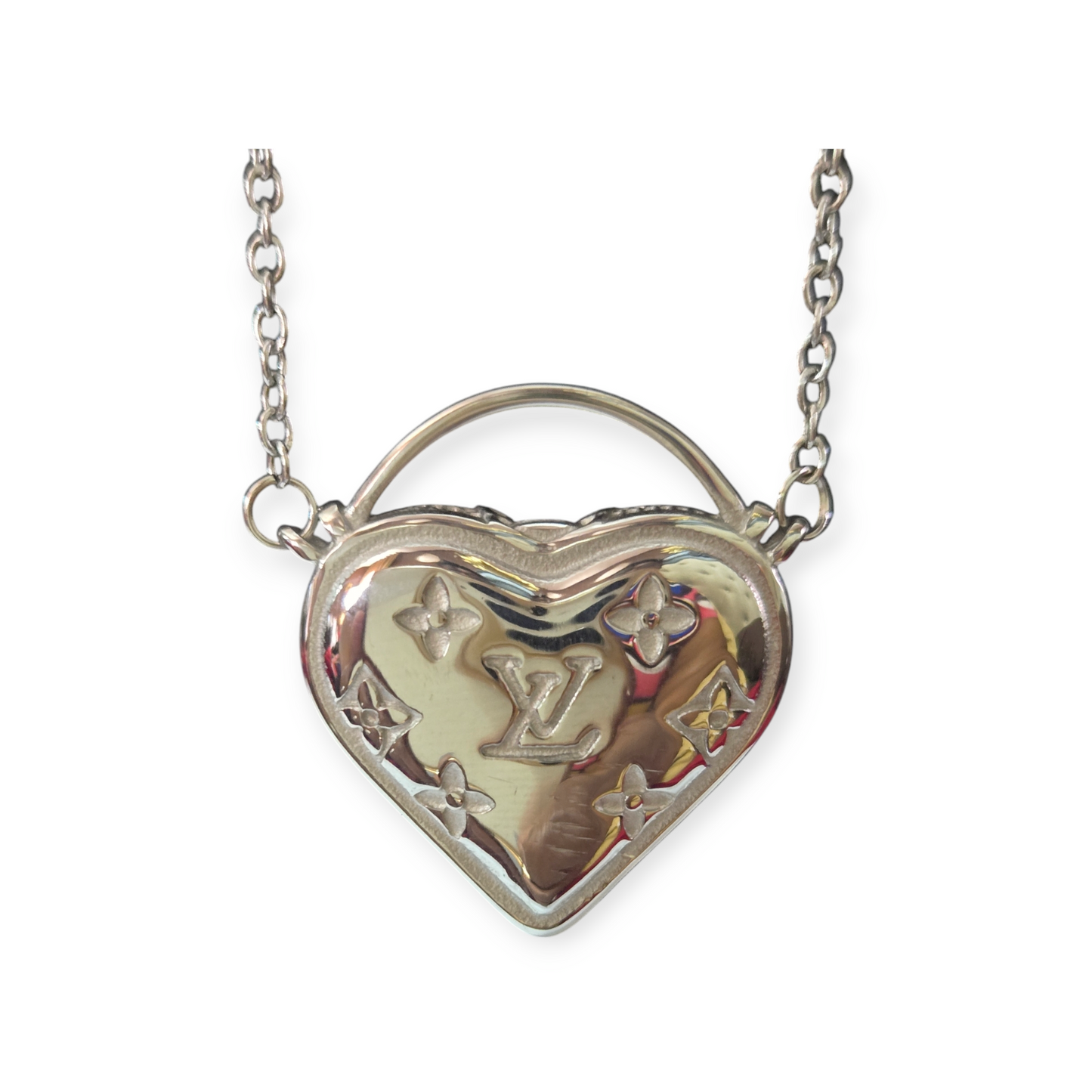 LV INSPIRED Heart NECKLACE
