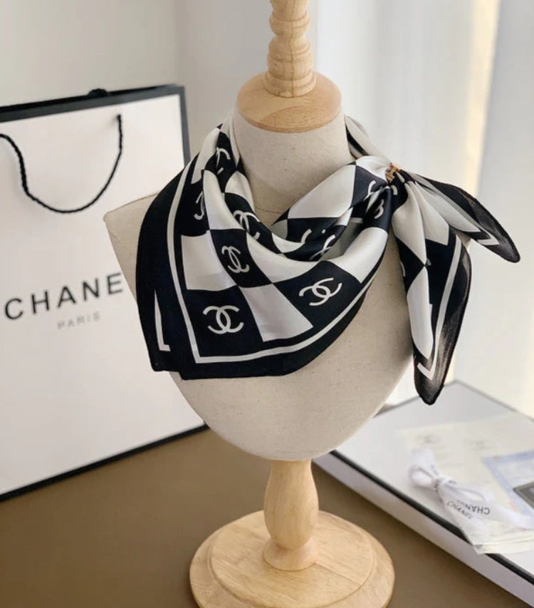 Chanel inspired Square Scarf