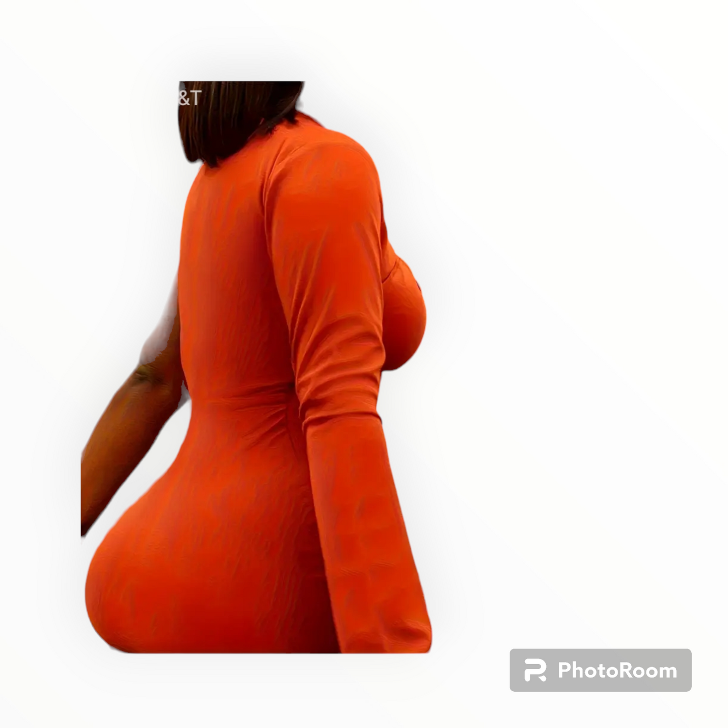 Plus size one shoulder midi dress