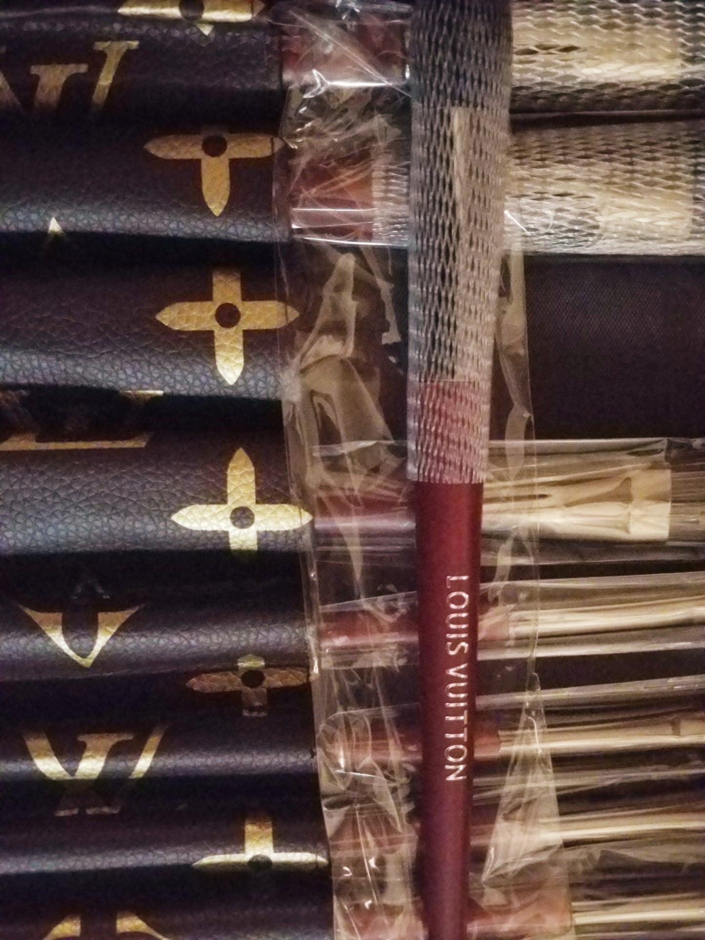 LV inspired Makeup Brush set