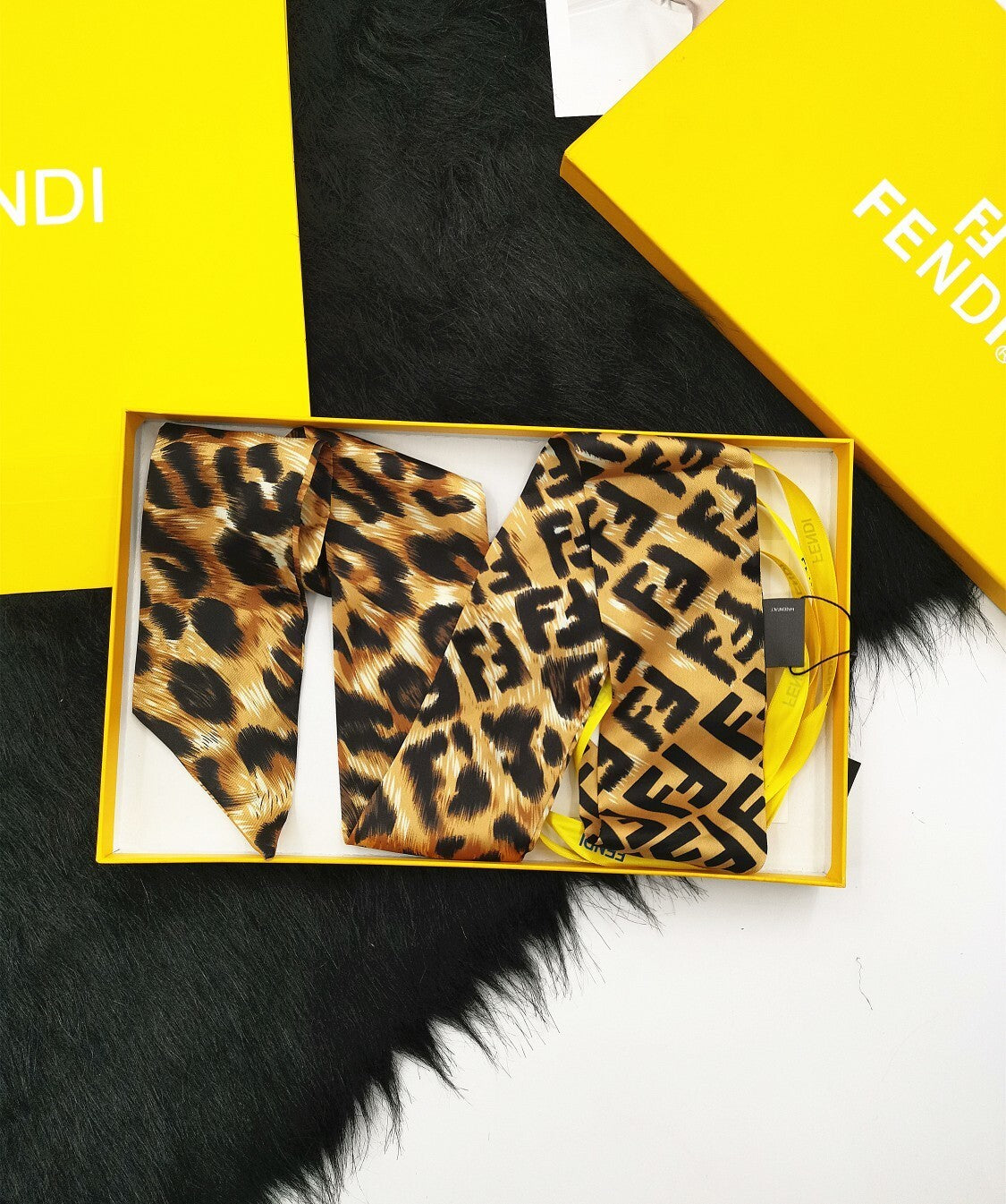 Fendi inspired Twill Ribbon Scarves