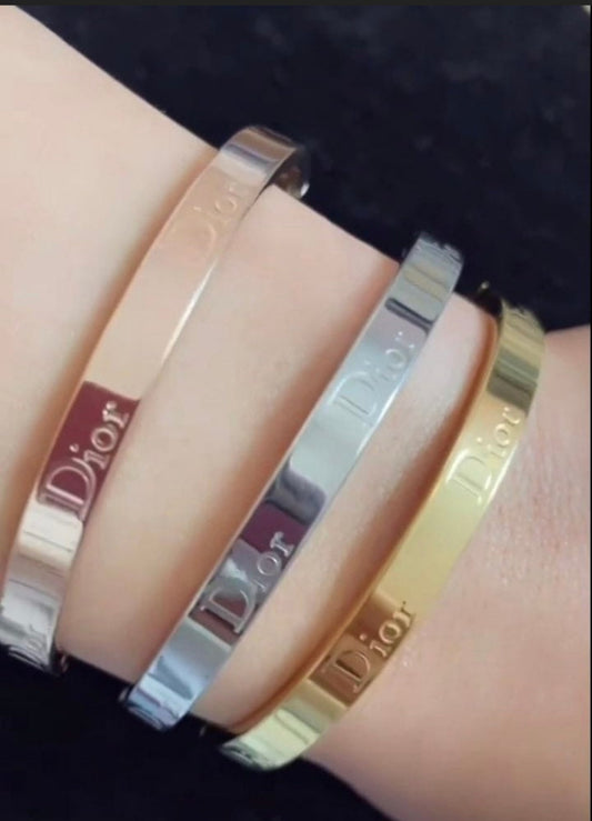 Christian Dior stainless bangles