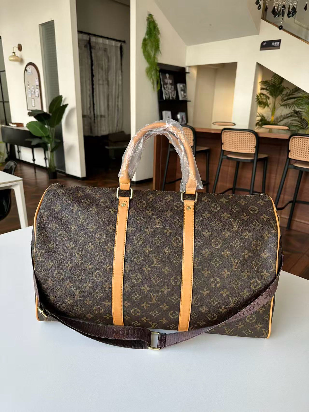 LV inspired Duffle Bag