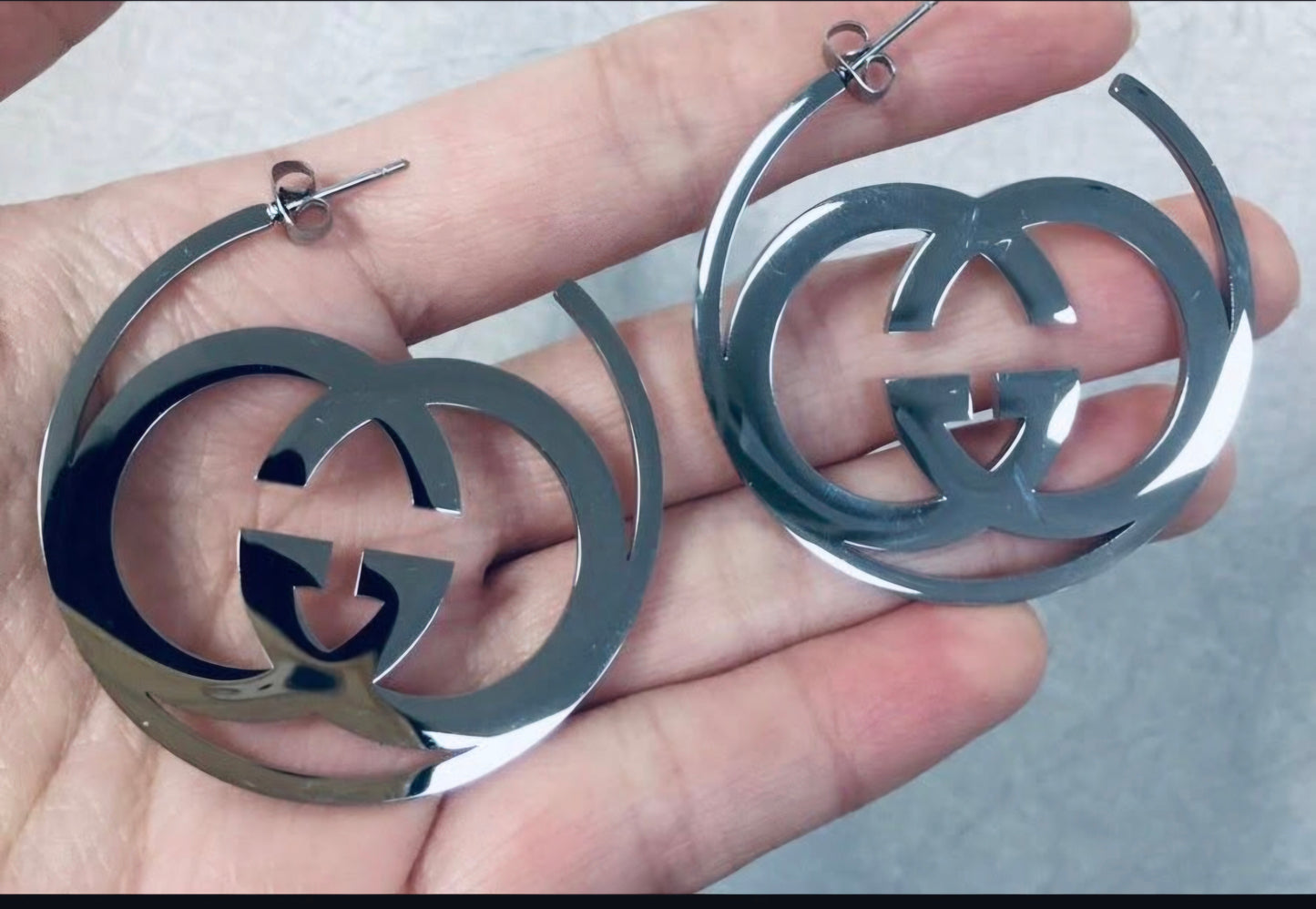Gucci inspired Hoop Earrings