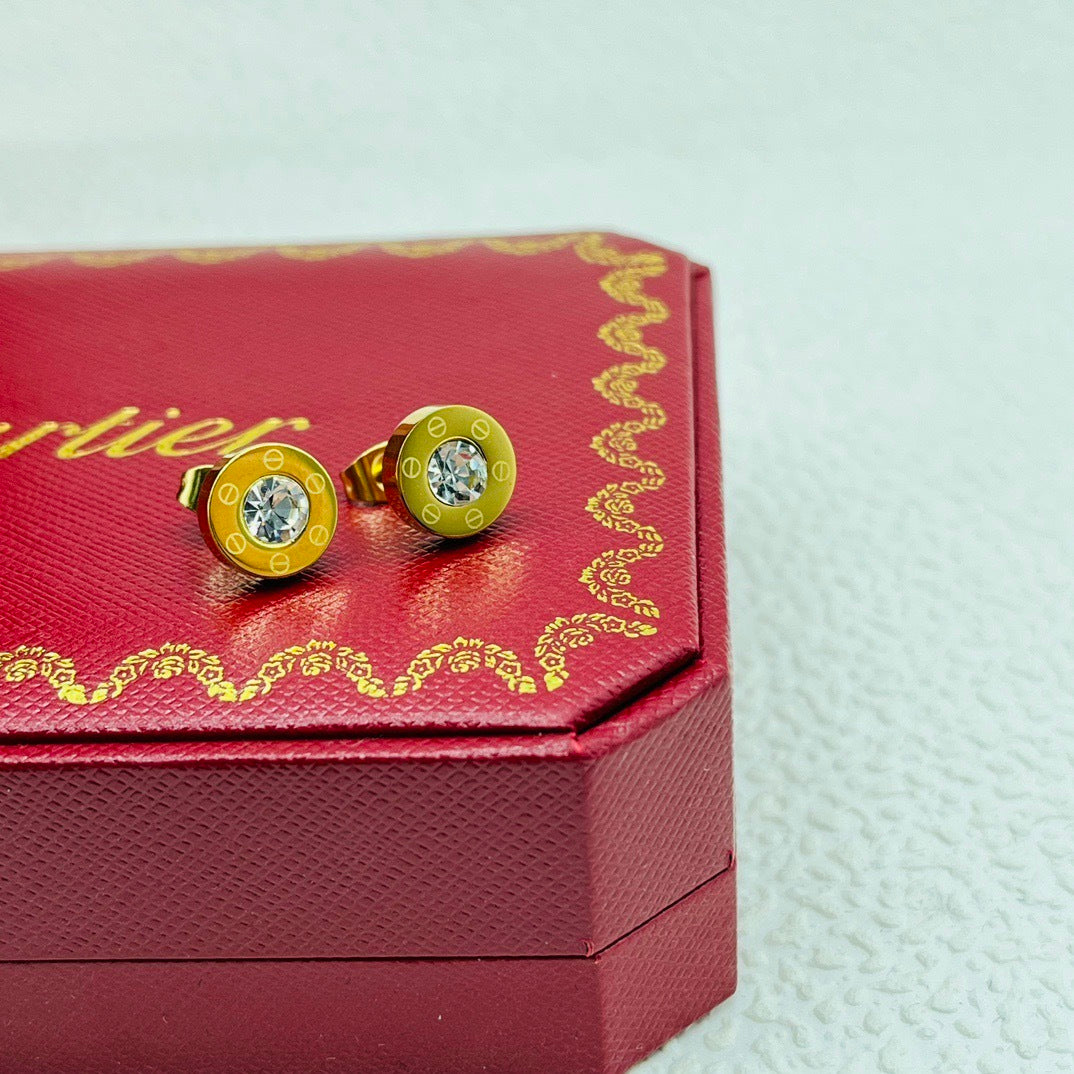 Cartier Inspired Stud Earrings