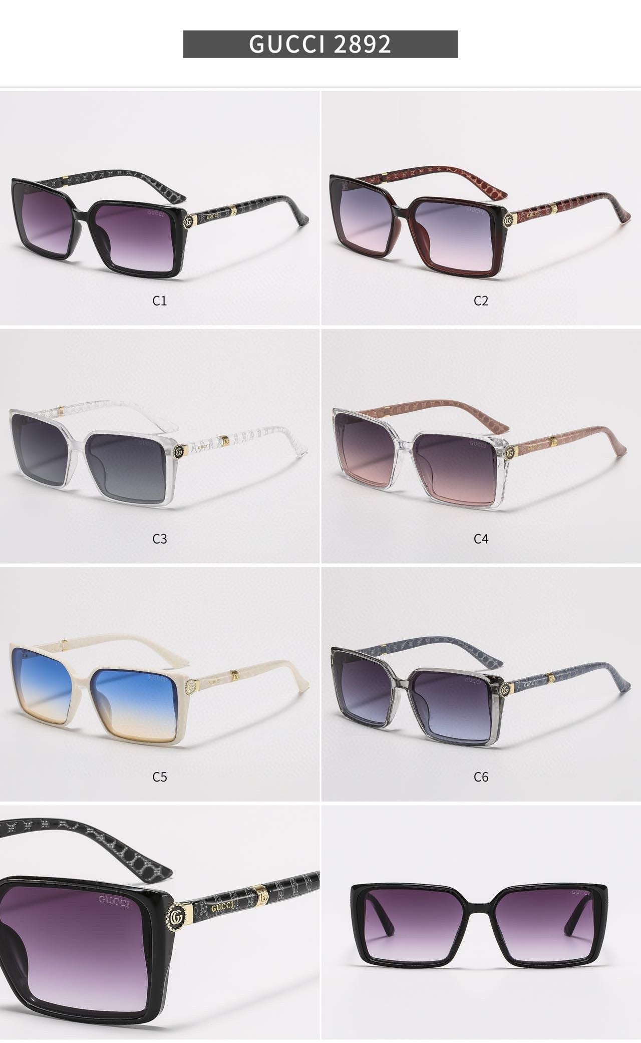 Gucci inspired Sunglasses
