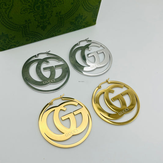 Gucci inspired Hoop Earrings