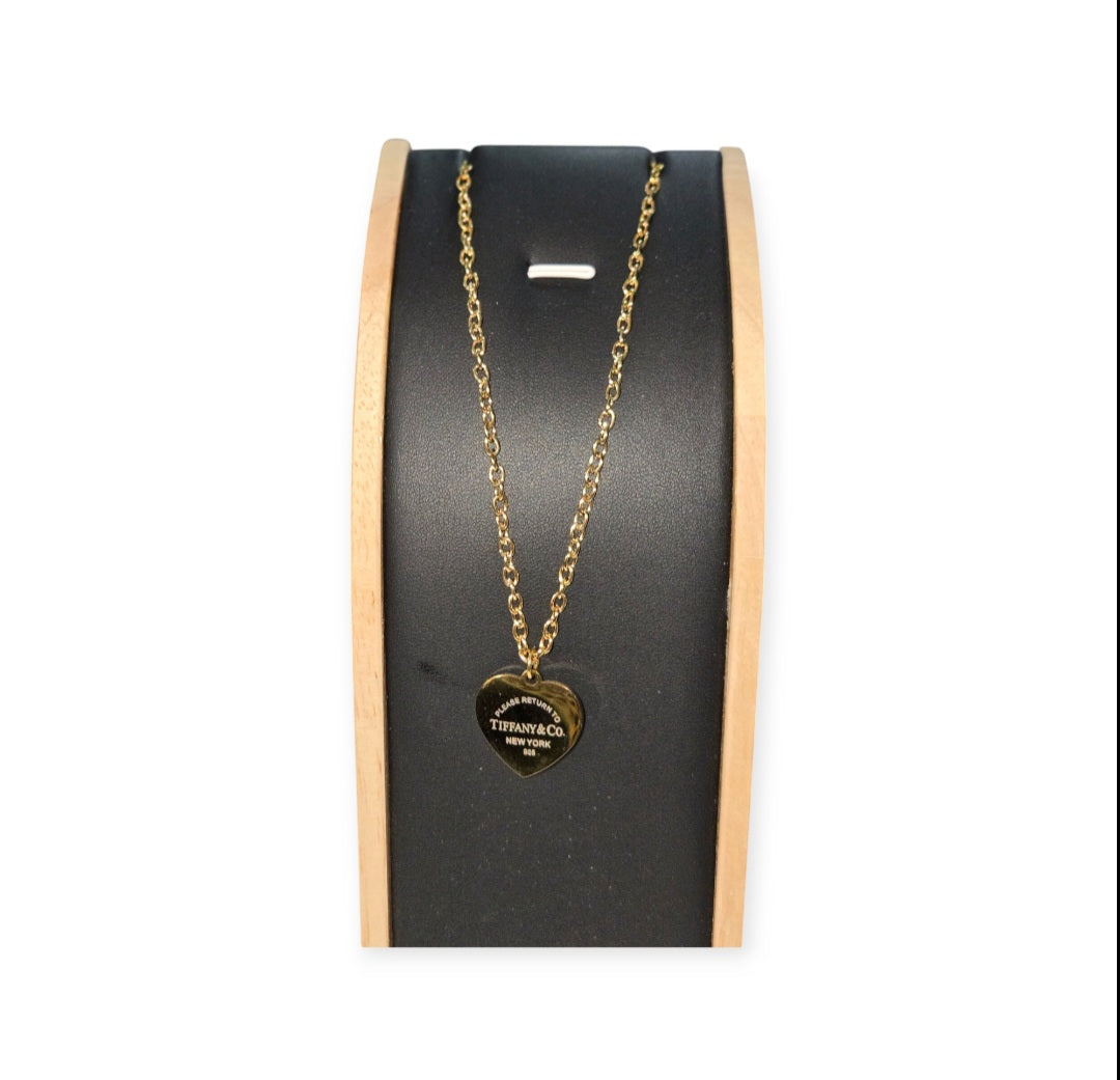 Tiffany inspired Heart Necklace