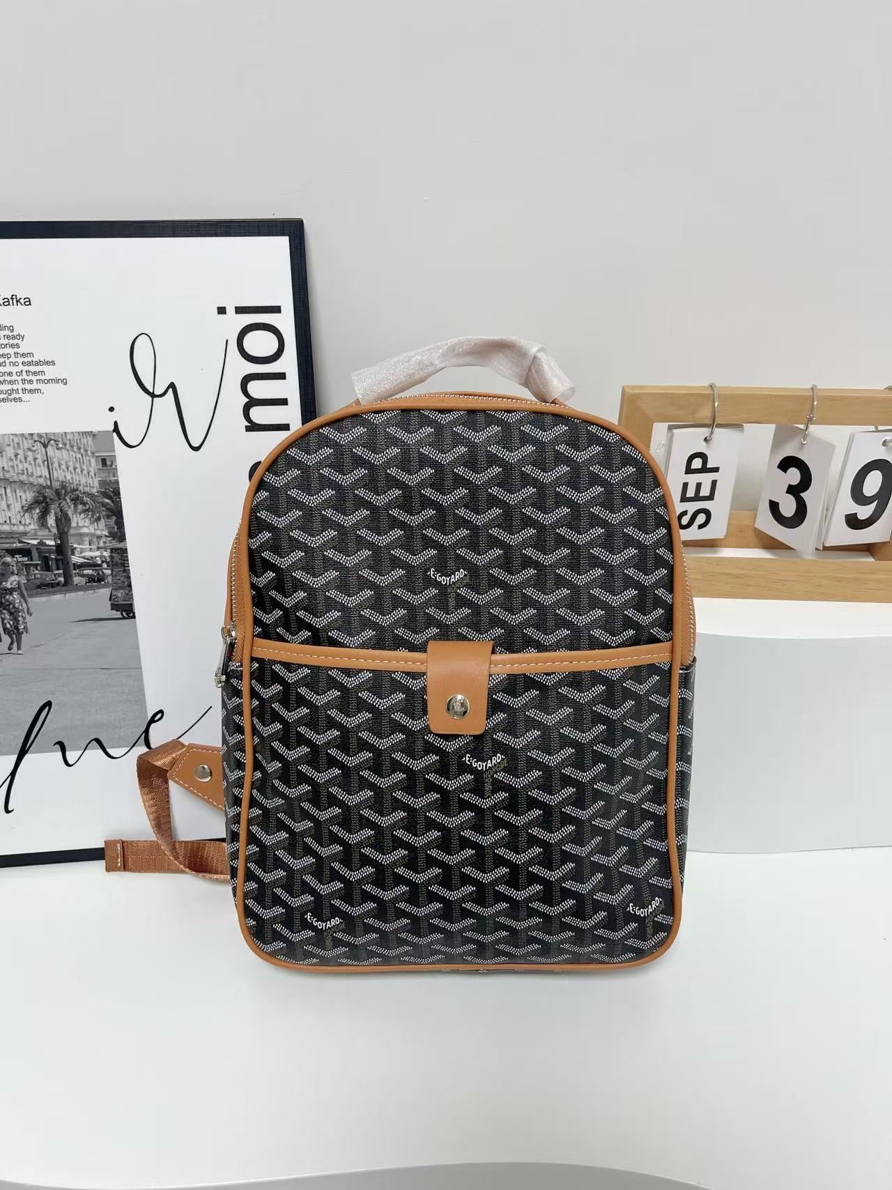 Goyard Inspired Backpack