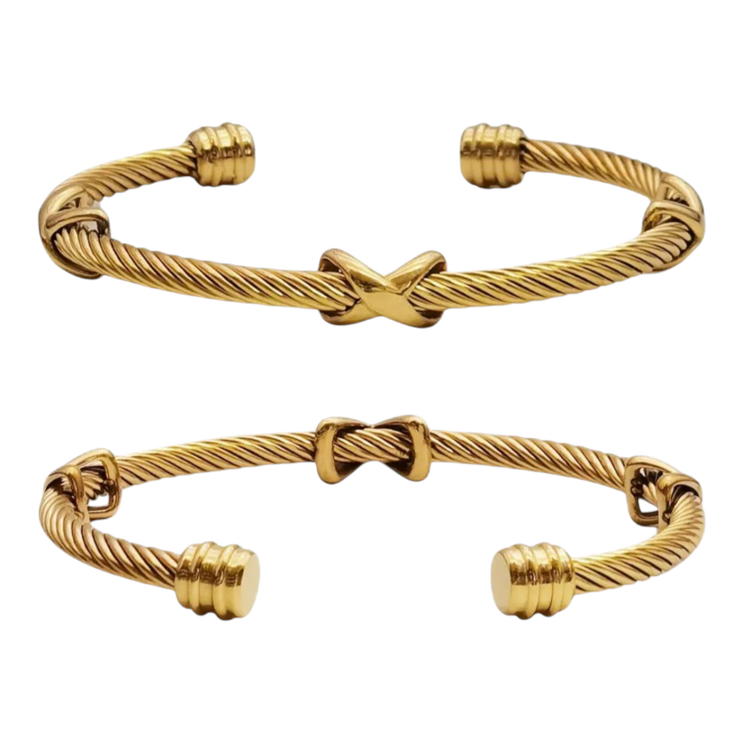 Minimalist Twisted Cuff Bracelet